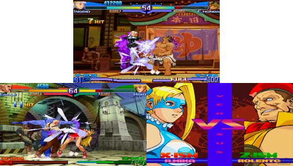Jogos para arcade: Pump It Up, Pong, Street Fighter II, Guilty Gear XX,  Killer Instinct, Tatsunoko vs. Capcom: Cross Generation of Heroes