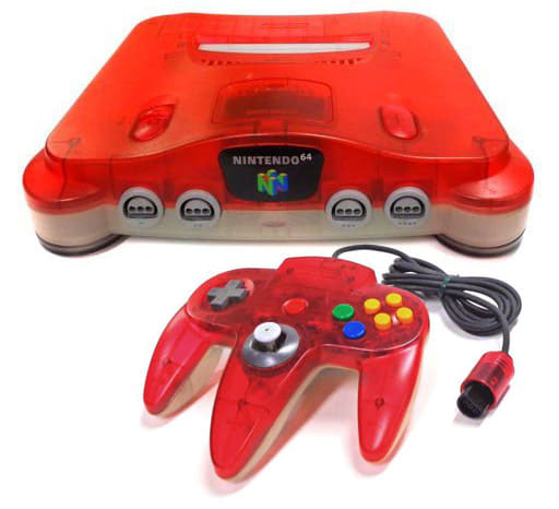 Japanese Nintendo 64 (Clear Red) (No Manual) from Nintendo 